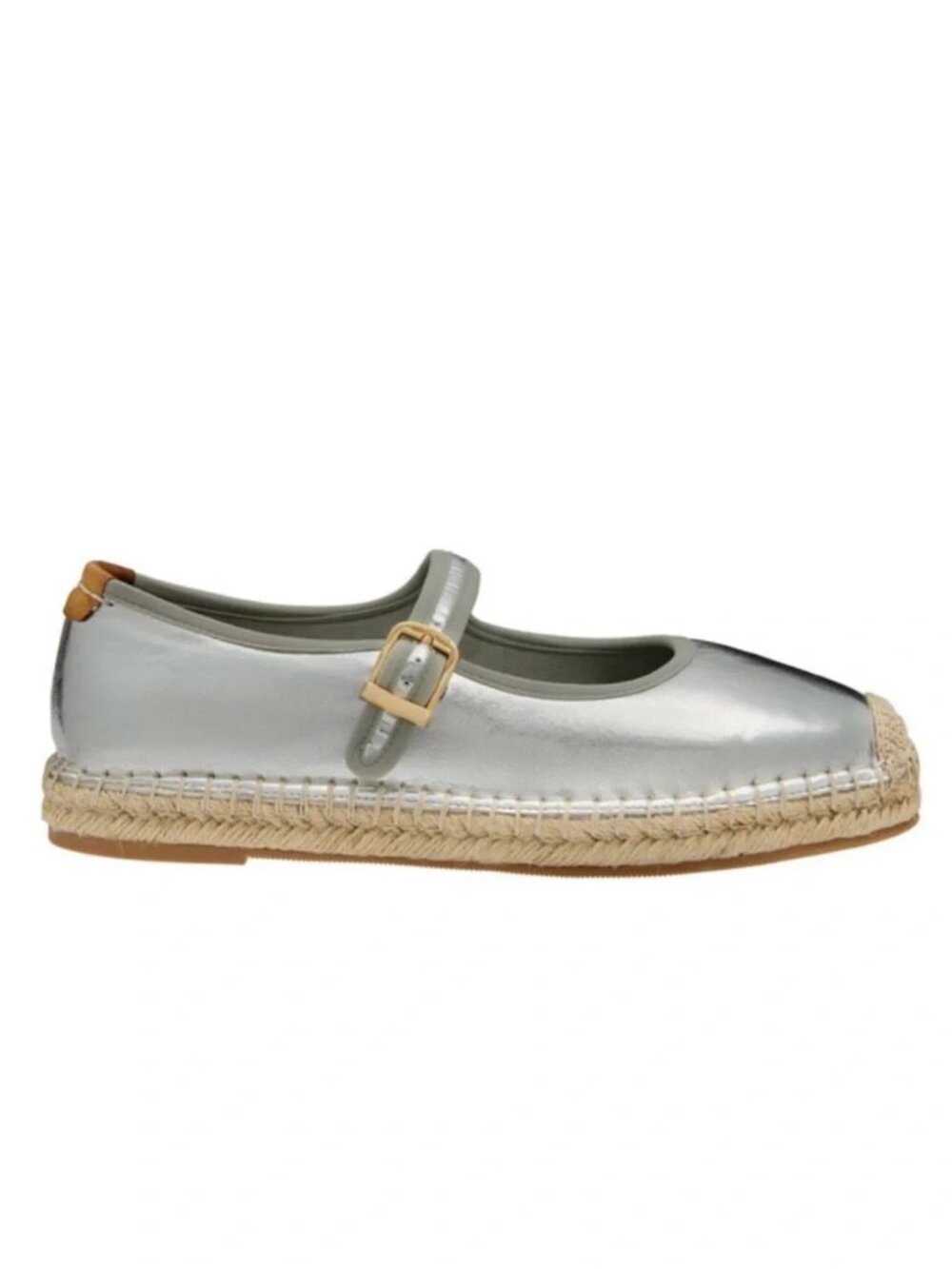 Serra Ladies Silver Espadrille Flats "Brand New In Original Box" Size 9